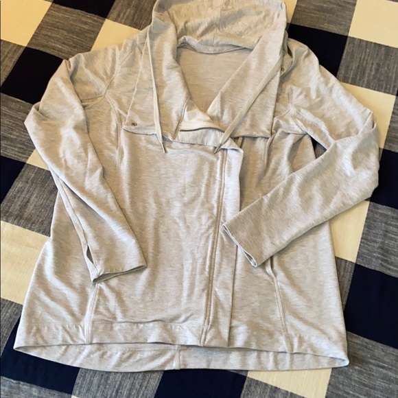 Light Gray Lululemon ZIP Sweatshirt - Picture 3 of 5
